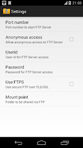 APK MOD máy chủ WiFi FTP (Mở khóa cao cấp) 4