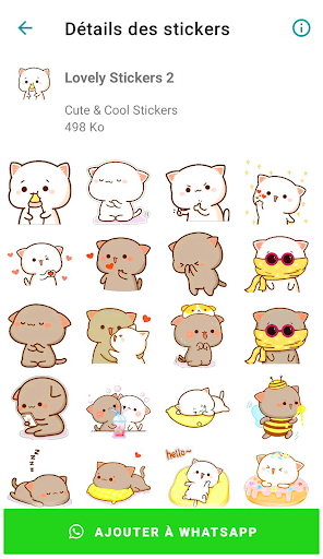Mochi Cat Stickers - WASticker Screen 3