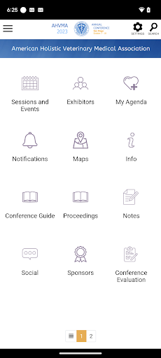 Android application AHVMA Events screenshort