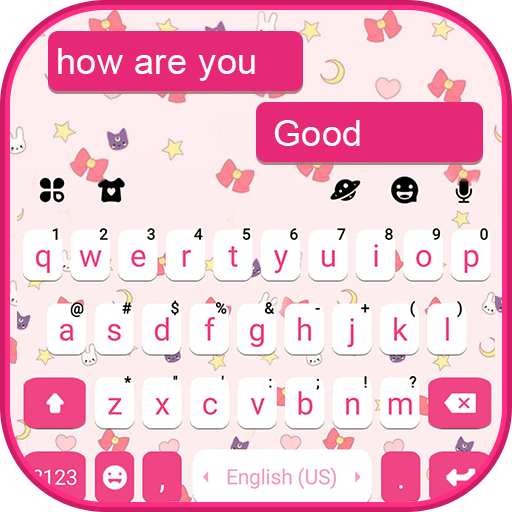 SMS Pink Doodle Keyboard Backg  Icon