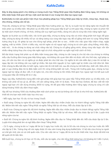 KaMeZoKo Tiếng Nhật giao tiếp