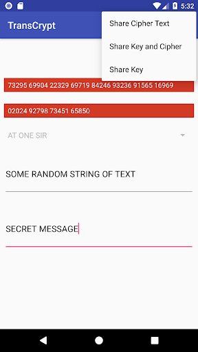 TransCrypt Screen 2