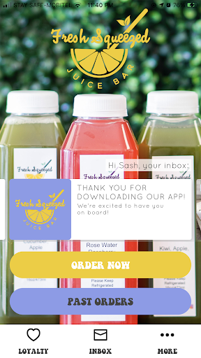 Android application Fresh Squeezed Juice Bar screenshort