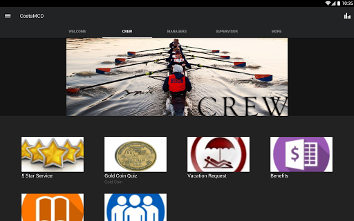 Screenshot of Costa Ent Employee App