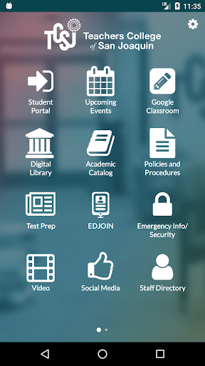 Android application Teachers College of SJ screenshort