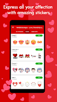 screenshot of WAStickerApps - Love stickers 