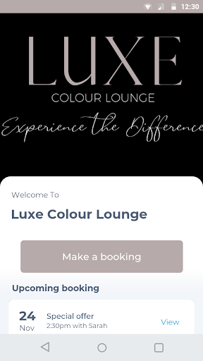 Android application Luxe Colour Lounge screenshort