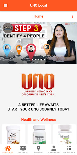 Android application UNO Local screenshort