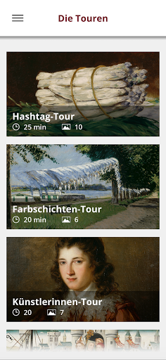 Android application Kunstfreunde im Wallraf screenshort