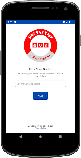 Android application BCT Customer App screenshort