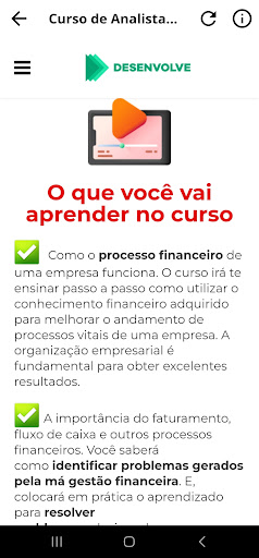 Curso de Analista Financeiro Screen 3
