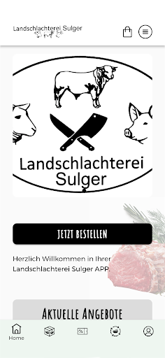 Android application Metzgerei Sulger screenshort