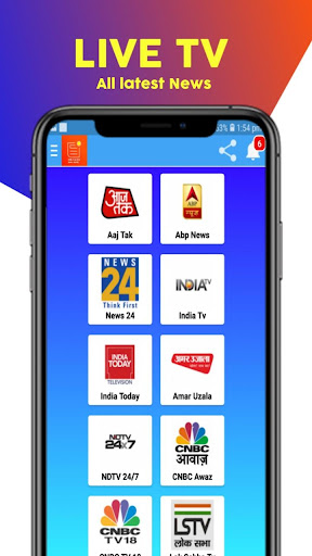 Live Tv App,News App in Hindi Screenshot 1 - AppWisp.com