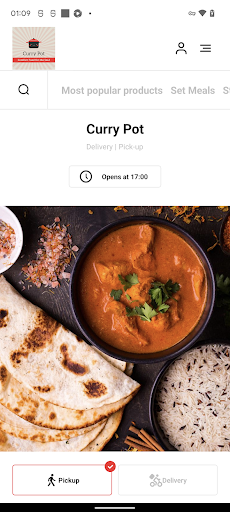 Android application Curry Pot Westcliff-on-Sea screenshort