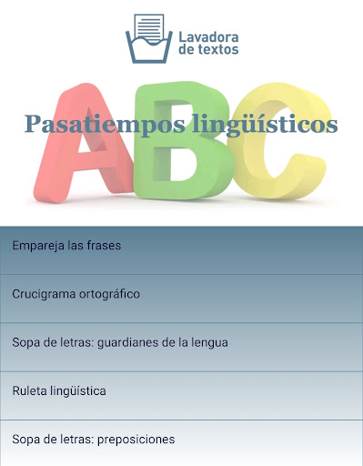 Lavadora de textos Screen 2