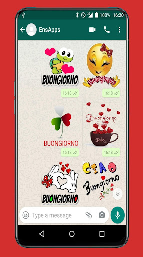 Buongiorno amore buonanoitte adesivi WAStickerApps