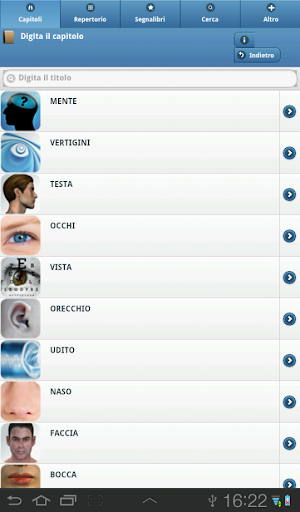 Android application Repertorio Synthesis (IT) screenshort