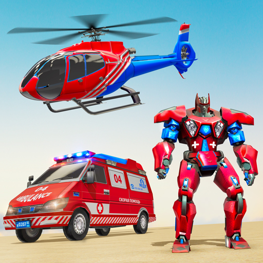 Ambulance Robot Car Game 3D