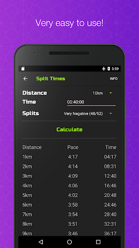RunCalc+ Running Calculator Pa Screen 3