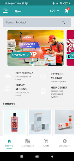 Android application ATN E-Mart screenshort