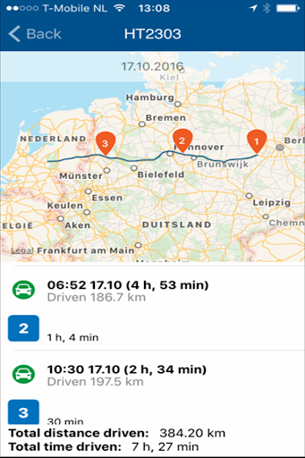Android application Volg Mijn Bezit Machines screenshort