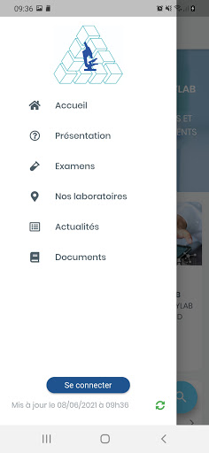 LBM SYLAB - Catalogue des exam Screen 2