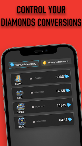 Android application FFUpp diamonds calculator screenshort