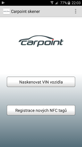 Android application Carpoint Partners Scanner screenshort