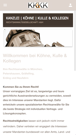 Kanzlei Köhne, Kulle & Koll. Screen 2