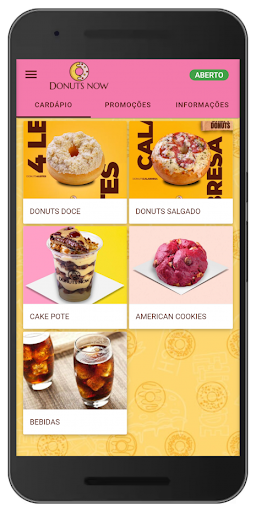 Android application Donuts Now screenshort