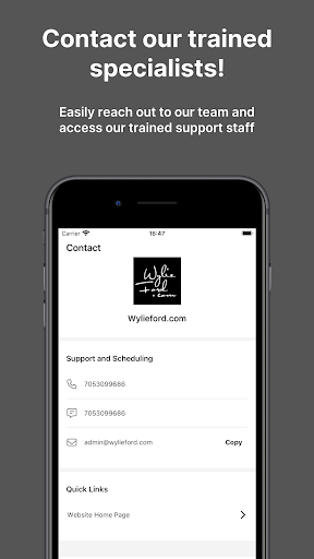 Wylieford.com Screen 3