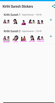 Kirthi Suresh What's Up Stickers Appのおすすめ画像1