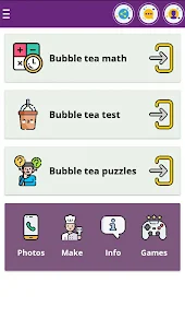 Word puzzle with Mr. Boba tea