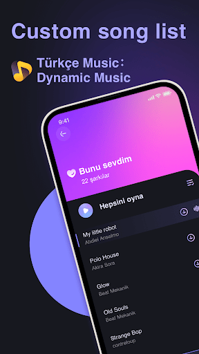 Android application Türkçe Music：Dynamic Music screenshort