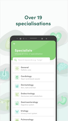 Android application CureAssist screenshort