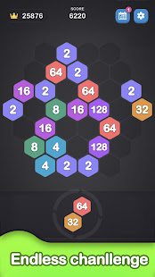 2048 Hexagon-Number Merge Game 1.3.0 APK screenshots 4