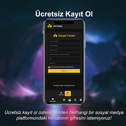 Android application Sosyalyuvam screenshort