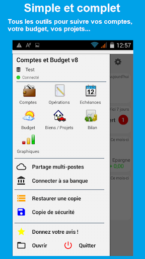 Android application Comptes et Budget - Familial screenshort