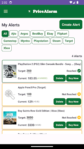 PriceAlarm Price Drop Alerts
