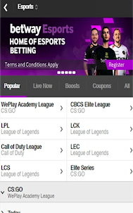 betway betting guide apps sa