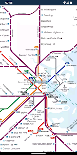 Plan du métro de Boston (hors ligne)