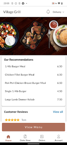 Village Grill Screen 2