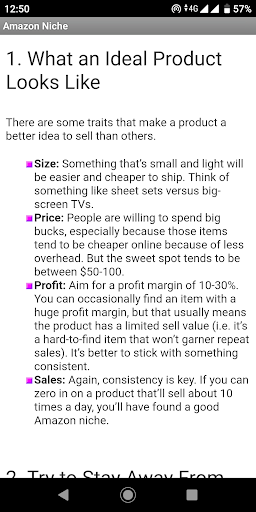Find Profitable Amazon Niche Screen 2