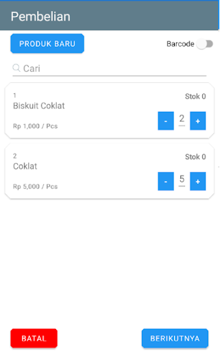 Android application Toko Kita screenshort