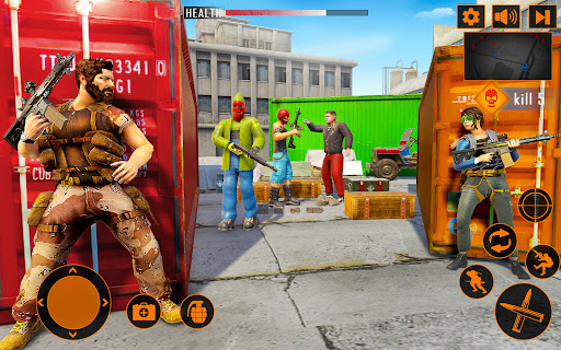 Android application Gun Game FPS Commando Shooting screenshort