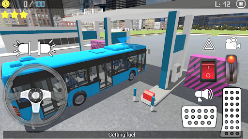 Cidade estacionamento para ônibus 3d::Appstore for