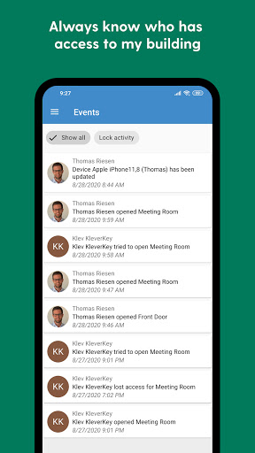 Android application KleverKey screenshort