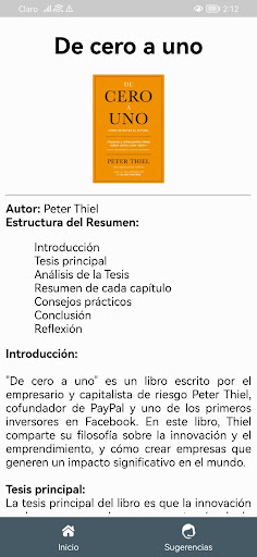 Resumen de libros con GPT chat Screen 3