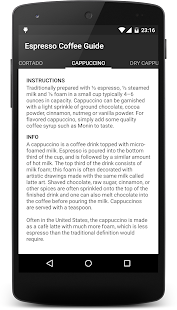 Espresso Coffee Guide Ekran görüntüsü