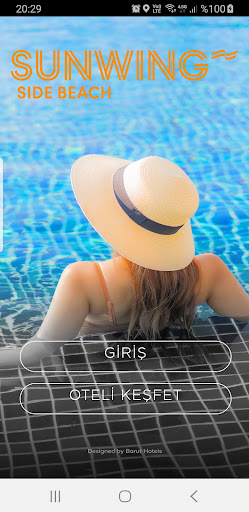Android application SUNWING SIDE BEACH screenshort